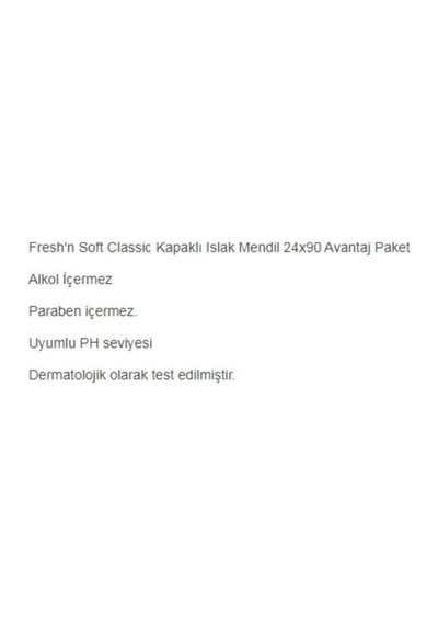 Freshnsoft Fresh'N Soft Islak Havlu 90 Lı 24 Adet