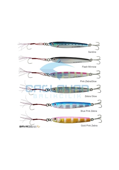 Savage Gear 3D Slim Minnow 5 Gr 4,6 Cm Jig Suni Yem Glow Zebra (366844590)