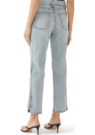 Good American Şık Ve Rahat Düz Kesim Pantolon Light Blue