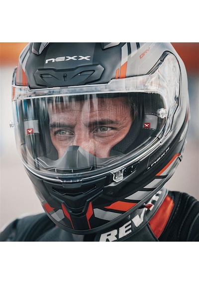 Nexx X.R3R Precision Karbon Full Face Mat Siyah - Kırmızı Motosiklet Kaskı