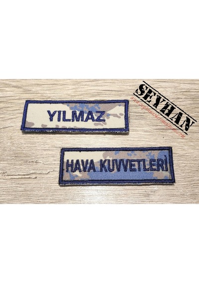Hava Kuvvetleri 2019 Kamuflaj Isimlik Ve Hava Kuvvetleri Yazısı Haki