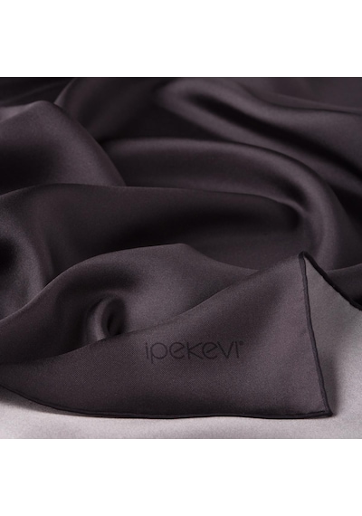 İpekevi Düz Twill İpek Eşarp - Füme - Füme