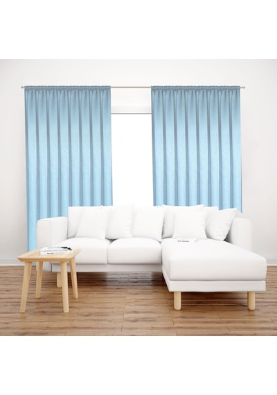 Premier Home Saten Fon Perde 140x260 Su Yeşili