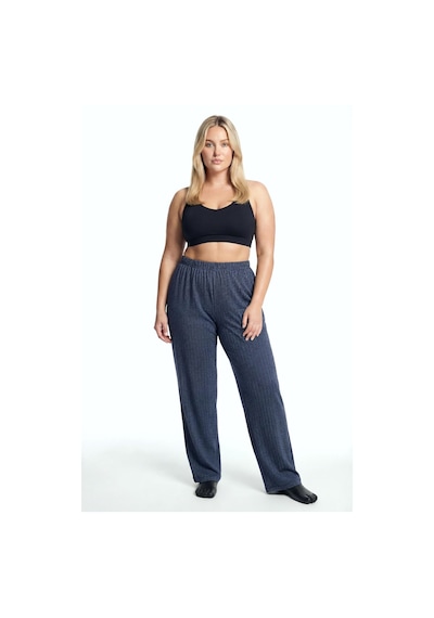 Akbeniz Kadın Lacivert Büyük Beden Cepli Pijama Altı