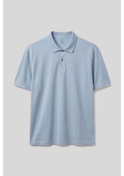 Tommy Life Buz Mavi Polo Yaka Büyük Beden Battal Erkek T-shirt - 88511
