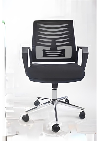 Ergonomik Ofis Sandalyesi Ayarlanabilir Yükseklik Döner Koltuk Rahat Çalışma Koltuğu Siyah
