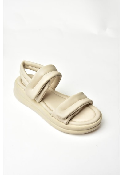 Fox Shoess973910409 Bej Kadın Sandalet Bej