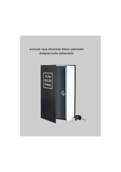 Bfs Gizli Kitap Kasa Metal Gövdeli, Anahtarlı