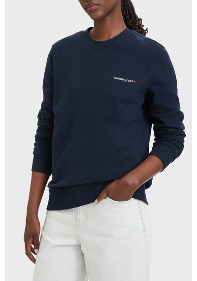 Tommy Jeans Tommy Hilfiger Logolu Pamuklu Regular Fit Bisiklet Yaka Sweat Kadın Sweat Dw0dw22829 C1g Lacivert Tommy Jeans Tommy Hilfiger Logolu Pamuklu Regular Fit Bisiklet Yaka Sweat Kadın Sweat Dw0dw22829 C1g Lacivert