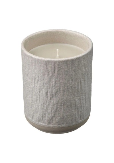 Ikea Sılkestrad Seramik Kaplı Kokulu Mum 8 X 10 Cm Meşe - Yosun Bej