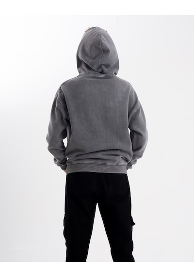 Unisex Metalica Baskı Kapşonlu Sweatshirt Çok Renkli