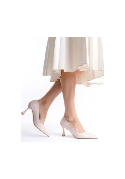Trendella Kadın Mat Bej Stiletto Tr08ms27j Siyah