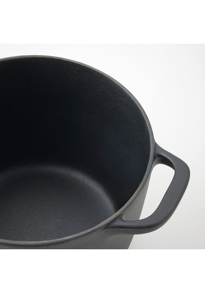 Ikea Vardagen Döküm Tencere 5 Lt Siyah