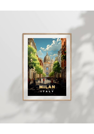 Çerçevesiz Poster İtalya'nın Modası