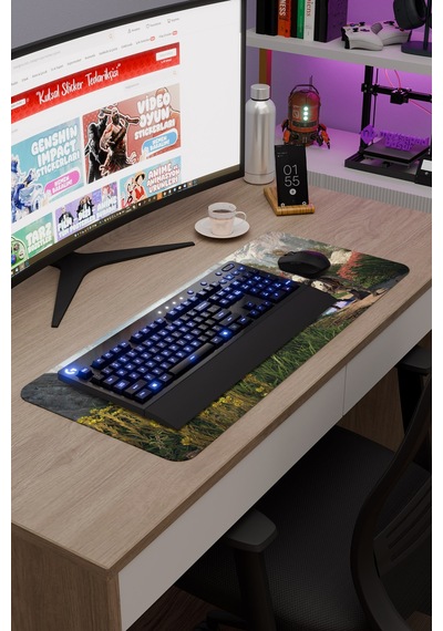 Horizon Zero Kaymaz Dikişli Kauçuk Oyuncu Mousepad V2 - 70x30 Xl Gaming Mouse Pad Fare Altlığı
