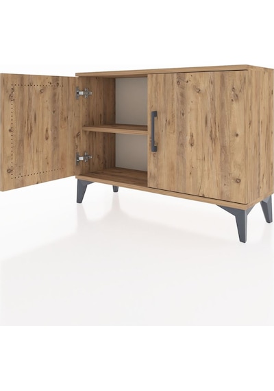 Arges Şifonyer Tek Raflı 2 Kapaklı 88x30x64 Çam-çam Çam