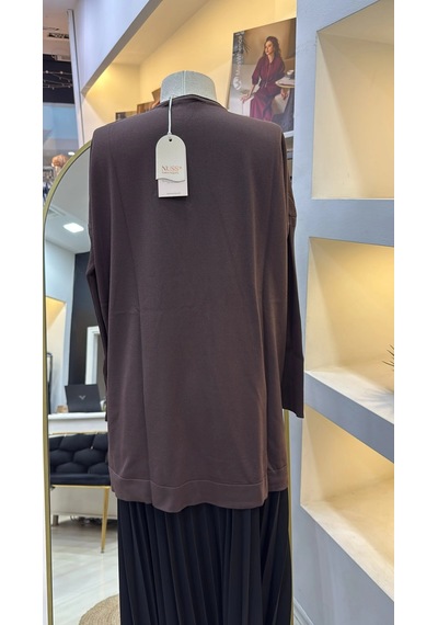 Nuss Triko Tunik Kahve K116 Kahverengi