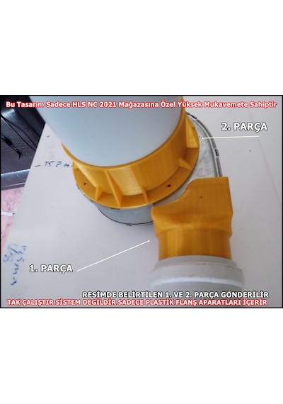 Toz Hava Emici Salyangoz Fan Plastik Flaşları 2 Parça