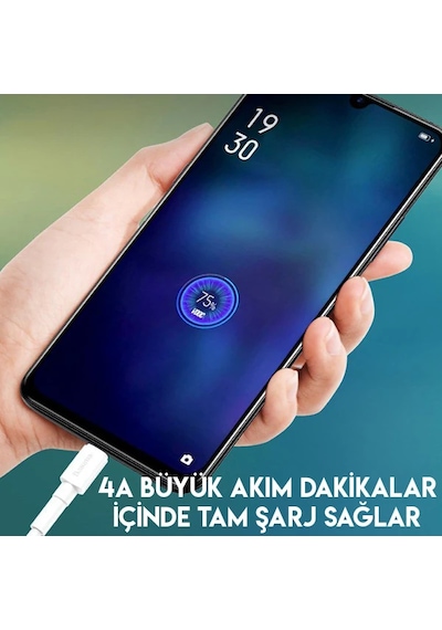 Baseus Mini White Micro Usb 4a Oppo Vıvo Dash Usb Şarj Kablosu 1metre- 5775 Mh-hs6310-8504