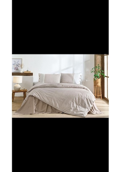 Özdilek Natural Line Çift Kişilik Nevresim Takımı Bej
