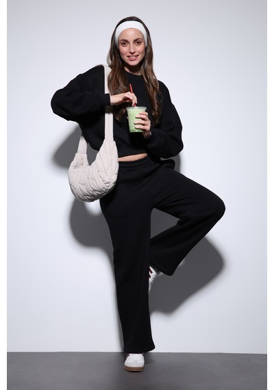Antioch Basic Kadın Sweatshirt Siyah