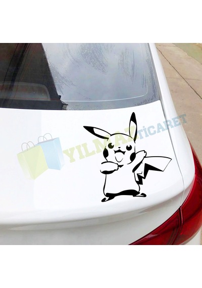 Pikachu Pikaçu Oto Motosiklet Sticker Etiket Yapıştırma Çıkartma