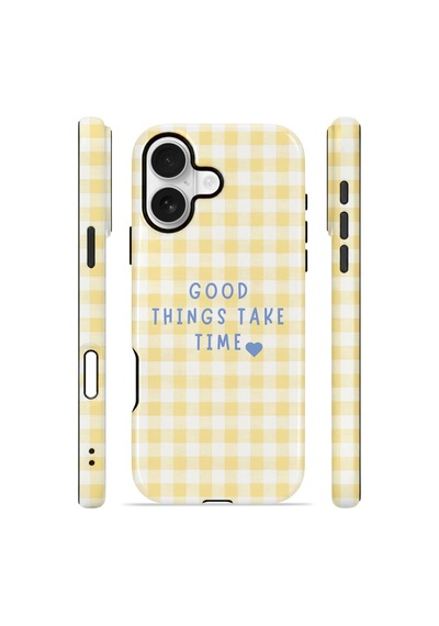 Apple iPhone Uyumlu 17 Vorian Çift Katmanlı Magsafe Kılıf Good Things Gingham