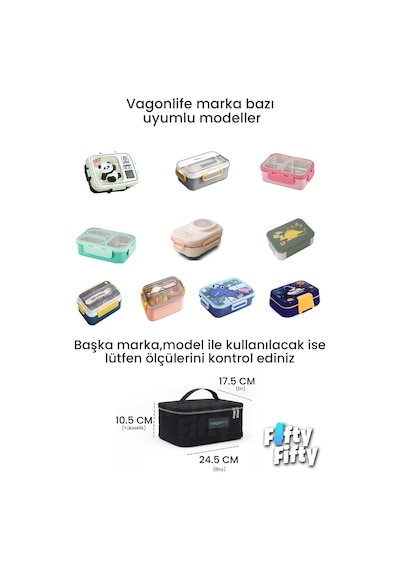 Isı Yalıtımlı Termal Yemek Beslenme Çantası Mama Taşıma Termos Çanta Sıcak Ve Soğuk -ffvgnb1061 Siyah