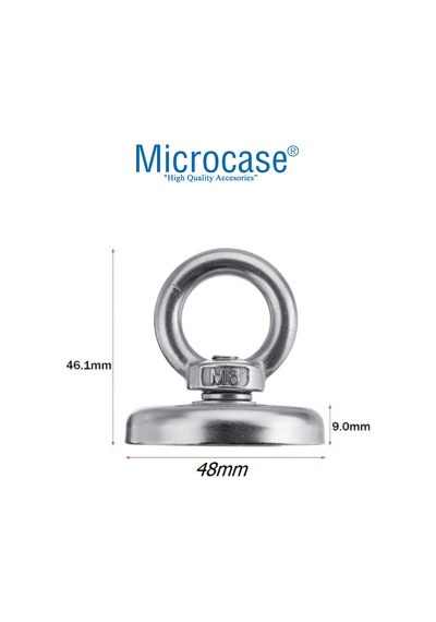 48Mm Neodyum Kurtarma Mıknatısı Yuvarlak Vidalı Pot Magnet - D48