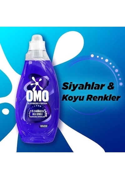 Express Fresh Capcanlı Siyahlar Tüm Koyu Renkler Sıvı Çamaşır Deterjanı 1480 Ml 0.75 LT - 2.5 LT - 12 KG