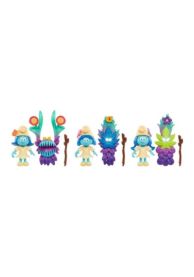 Şirinler Kayıp Köy Smurfstorm 3'lü Figür Set Model 2 Marvel