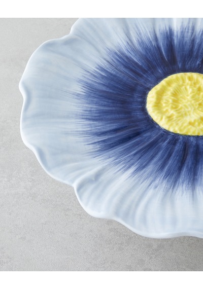 Flowerella Dolomite Kek Standı 26 Cm Mavi