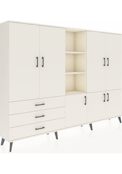 Arges Dolap 11 Raflı 3 Çekmeceli 7 Kapaklı 220x30x163 Aytaşı-ayta Aytaşı-aytaşı Arges Dolap 11 Raflı 3 Çekmeceli 7 Kapaklı 220x30x163 Aytaşı-ayta Aytaşı-aytaşı