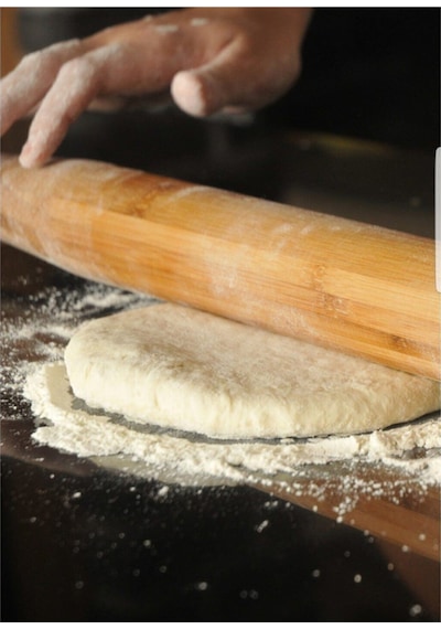 Merdane Oklava Sabit Hamur Açma 46cm Kayın