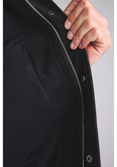 Defacto Süet Görünümlü Regular Fit Gömlek Yaka Mont H2183ax26aunv86 Lacivert-nv86