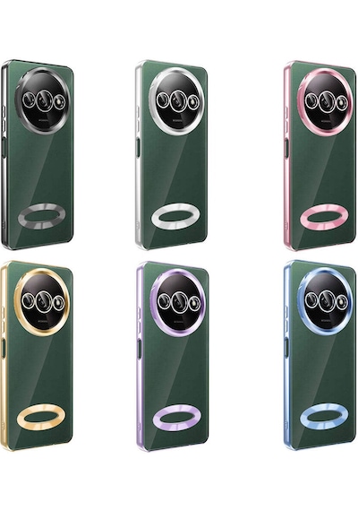Ekılıf - Xiaomi Redmi A3 4g 2024 Uyumlu - Kılıf Kamera Korumalı Logo Gösteren Omega Kapak - Siyah