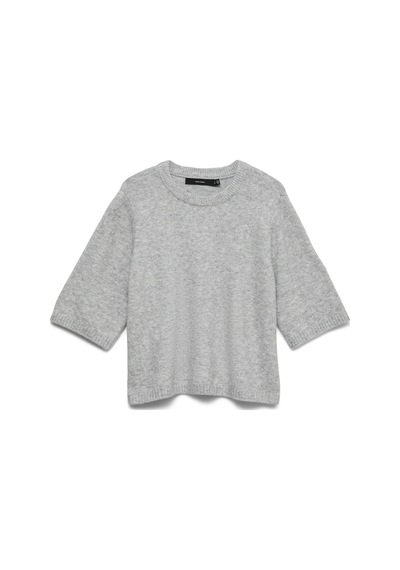 Vero Moda Gri Kadın Bisiklet Yaka Kazak 10325934-bs000086