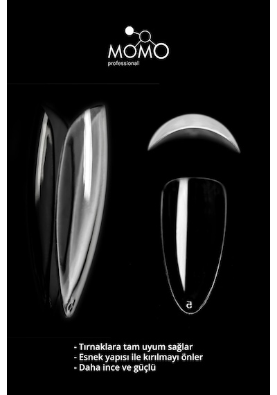 Momo Professional Tırnak Soft Gel Tips 500 Ad. Badem