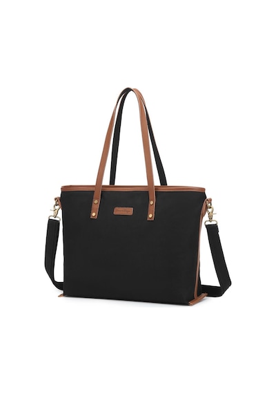 Kanvas Kumaş Kadın Omuz Çantası Smart Bags 1330 Siyah