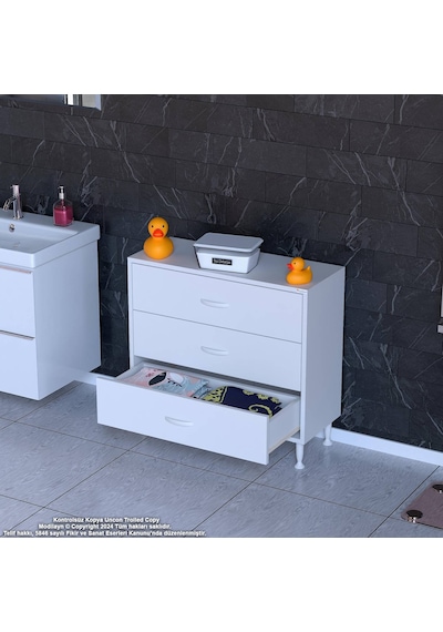 Eliusta Seçer 3 Çekmeceli 80 Cm Banyo Ve Mutfak Dolabı Beyaz 80x75x32,5 Cm Çok Amaçlı Organizer Dolap Beyaz Eliusta Seçer 3 Çekmeceli 80 Cm Banyo Ve Mutfak Dolabı Beyaz 80x75x32,5 Cm Çok Amaçlı Organizer Dolap Beyaz