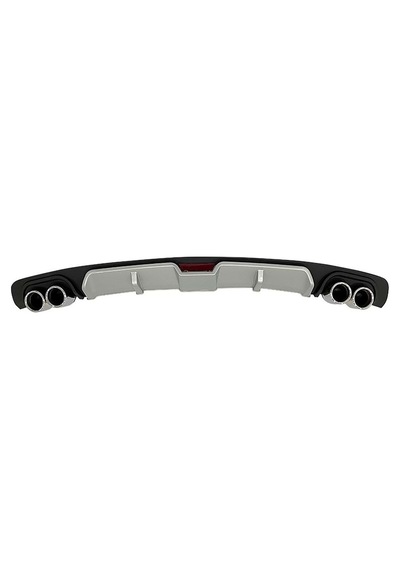 Fiat Bravo Gri Difüzör 4 Uyumlu Krom Egzoz Görünümlü Difizör Arka Ek Body Kit 2006 -2016