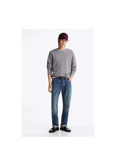 Tommy Hilfiger Essentıal Structure Crew Neck Kazak Koyu Gri