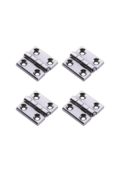 Metal 30x30 Mm 4 Adet Yaprak Menteşe Gümüş Krom Kapi Pencere Dolap Mobilya Kapak Menteşe Bağlantı Çok Renkli