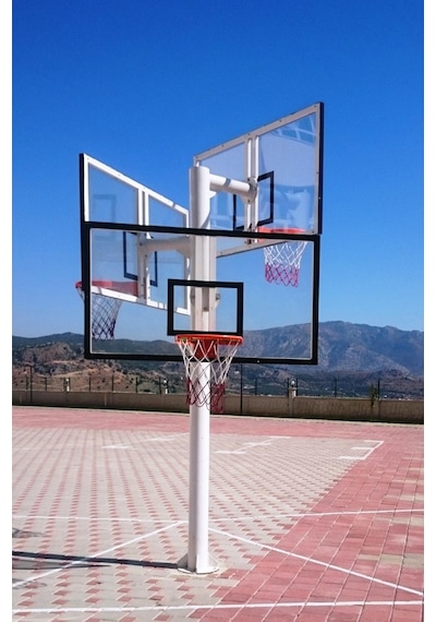 Adelinspor Basketbol Potası Üçlü Grup Kademeli Yük 10 MM Cam