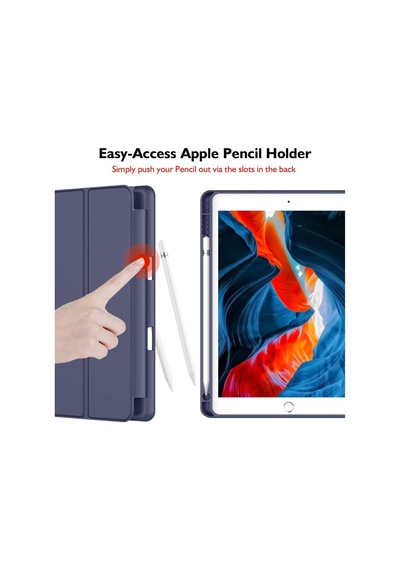 Apple Uyumlu iPad 9. Nesil 10.2" 2021 Kılıf Kalem Bölmeli Smart Case A26