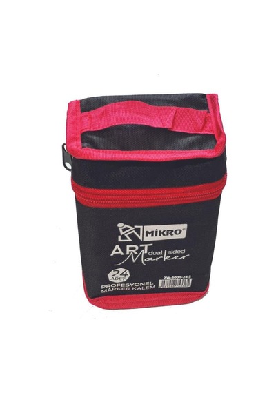 Mikro Zw-8001-24 Art Çift Tarafli Marker Çantalı Zw8001-24s Çok Renkli