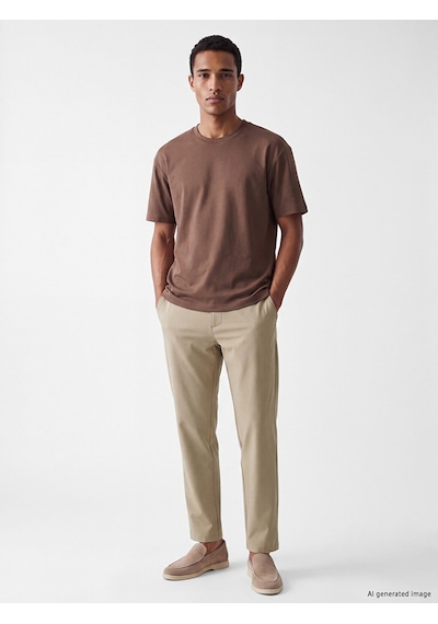 Lcw Vision Kahverengi Slim Fit Erkek Pileli Pantolon