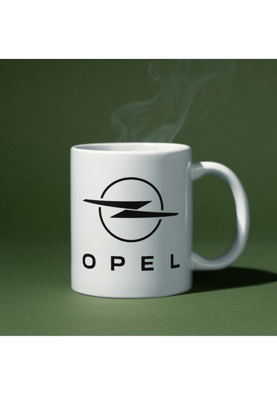Applucky Opel Logo Tarihçesi Baskı Kupa Bardak Beyaz