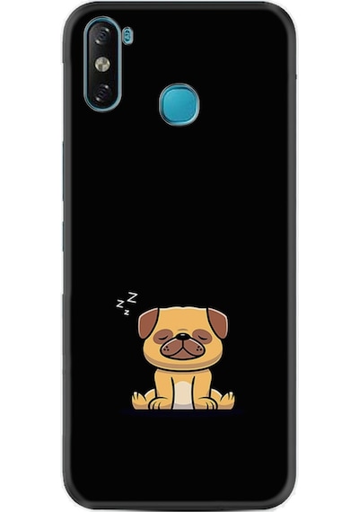 Infinix Smart 4 Kılıf Silikon Desenli Uyuyan Köpek 1875