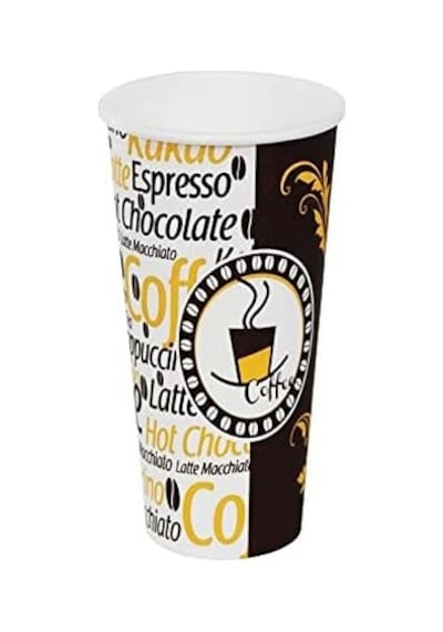 Aygün Excodi Cup - 12 Oz Siyah Kapaklı Karton Bardak - 300 Ml - 100 Adet Kaliteli Kahve Bardağı, Sızdırmaz, El Yakmaz - Bej Americano, Latte, Capuccino 07 Beyaz